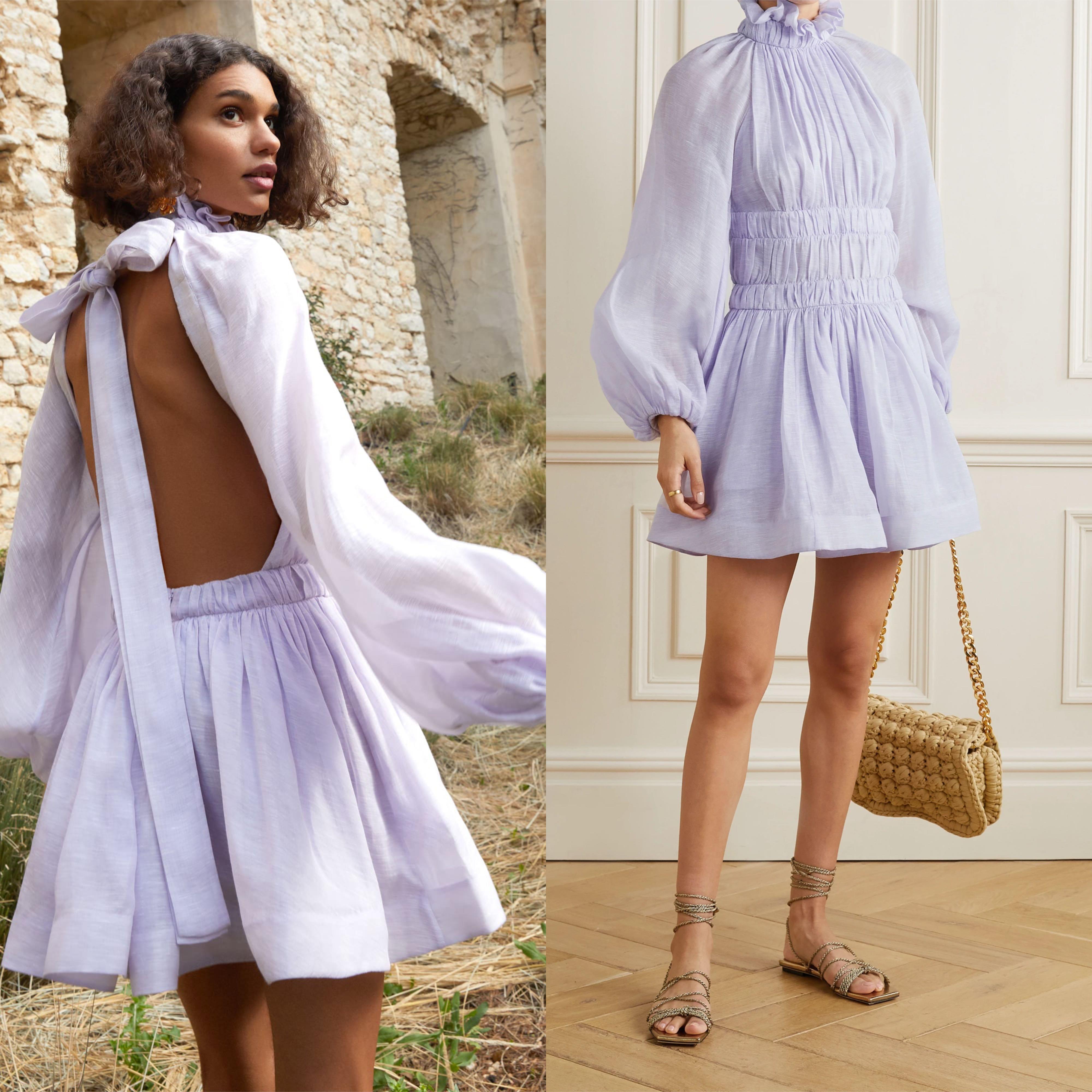 Zimmermann open cheap back dress