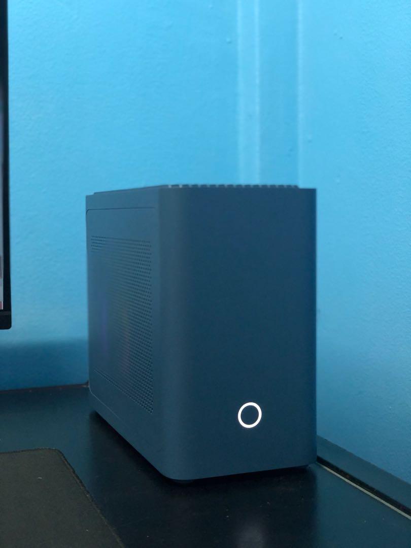 Iqunix ZX1 ITX Case 10.6L Water Cooling Navy Blue, Computers & Tech