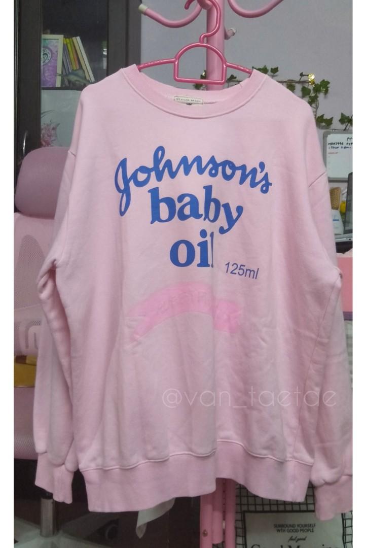 Johnson's baby shop oil sweatshirt