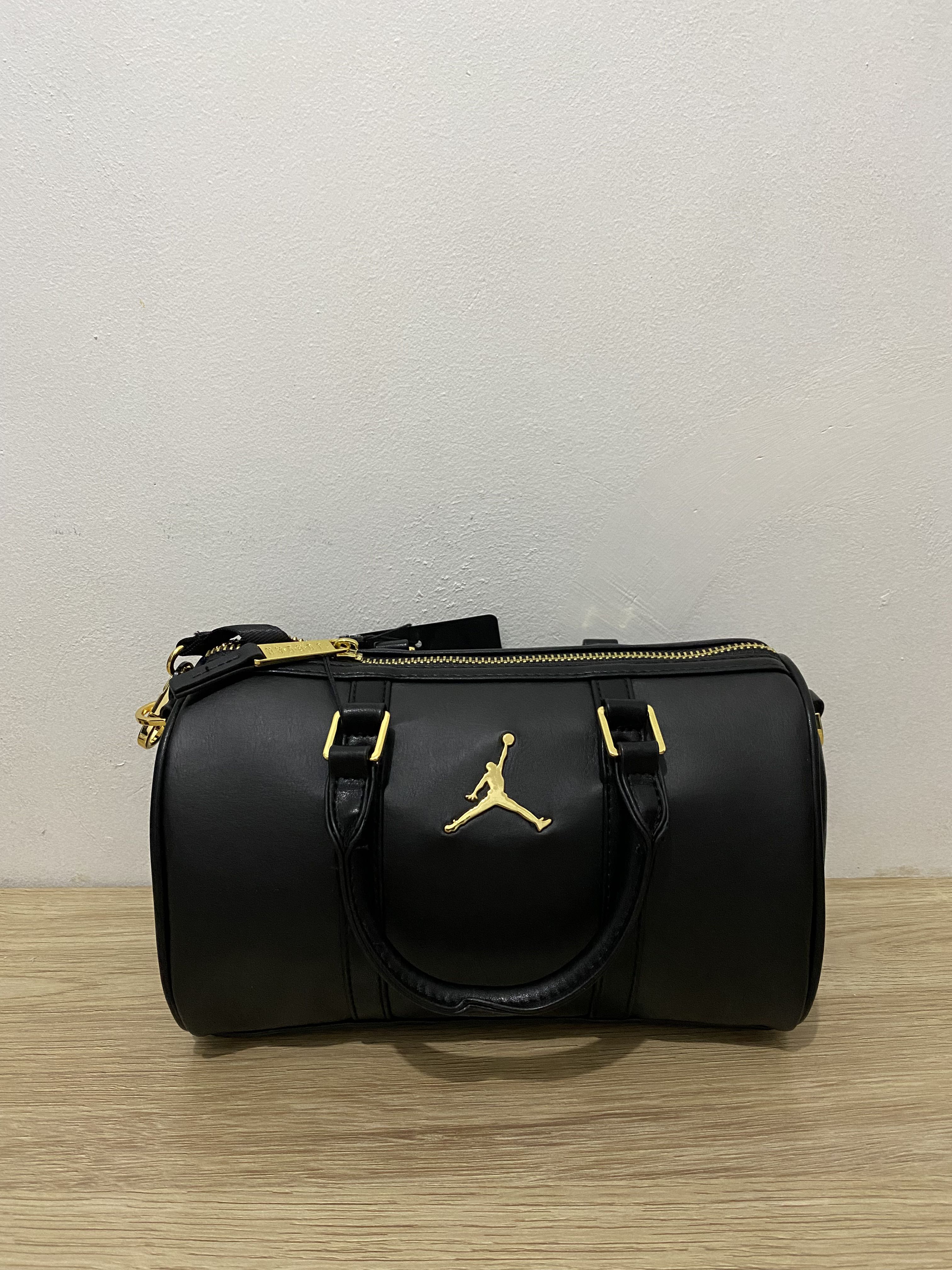 black and gold jordan bookbag