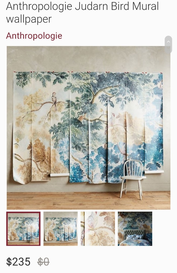 Anthropologie Adalie Wallpaper | Anthropologie | Floral wallpaper, Bathroom  wallpaper, Kid room decor