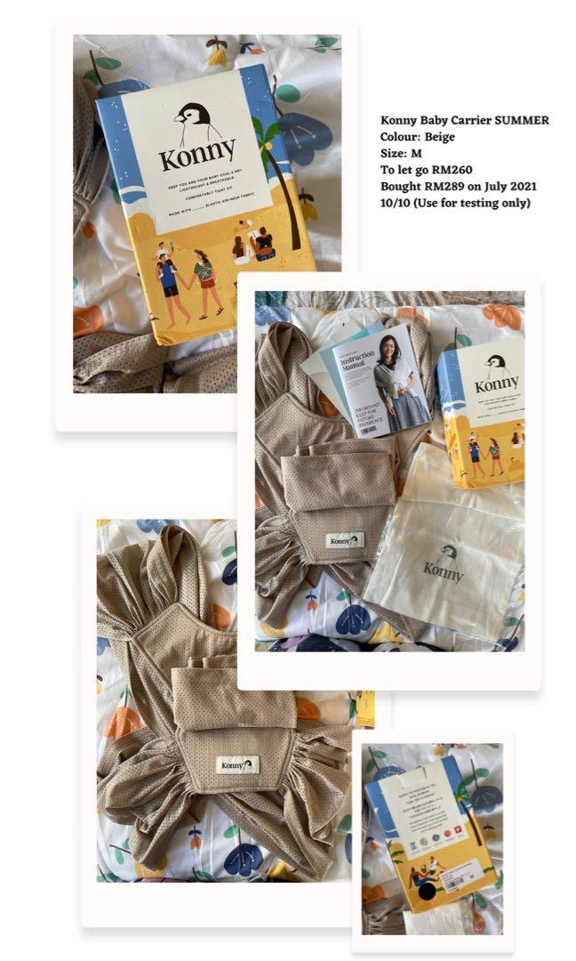 Konny Baby Carrier Summer in code Beige, Babies & Kids, Going Out