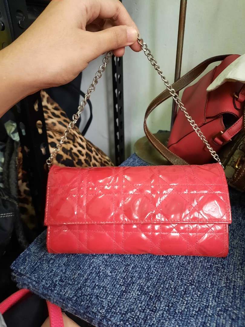 Authentic Dior Pink Mini Lady Dior, Luxury, Bags & Wallets on Carousell