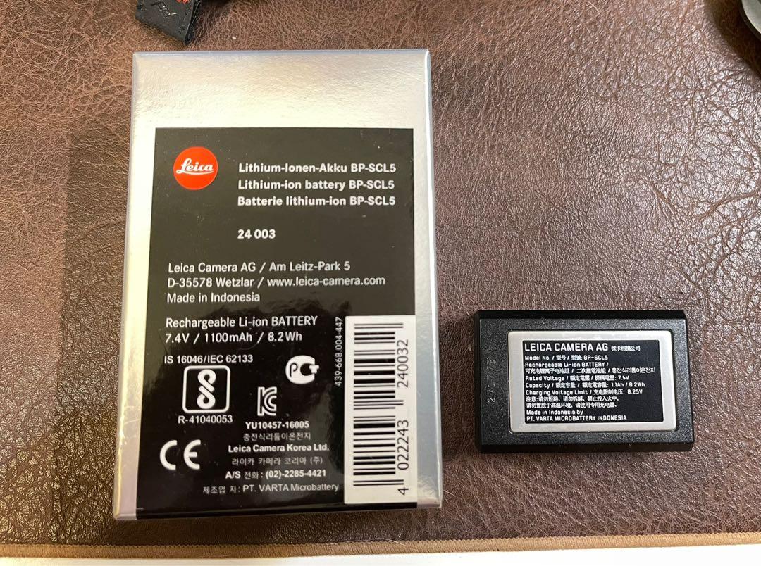 Leica battery BP-SCL5 for m10 m10 P R 24003, 攝影器材, 攝影配件