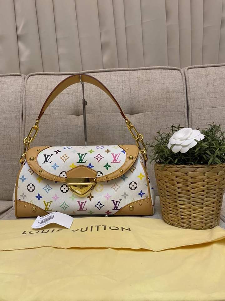 Louis Vuitton Beverly MM Multicolor White, Luxury, Bags & Wallets
