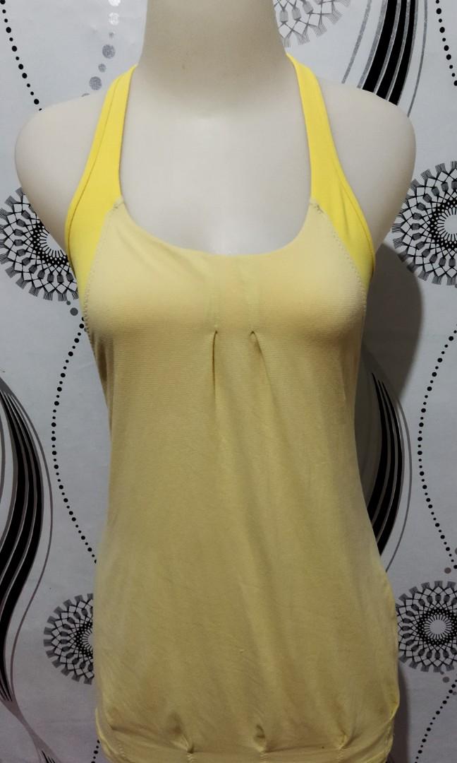 lululemon neon yellow tank