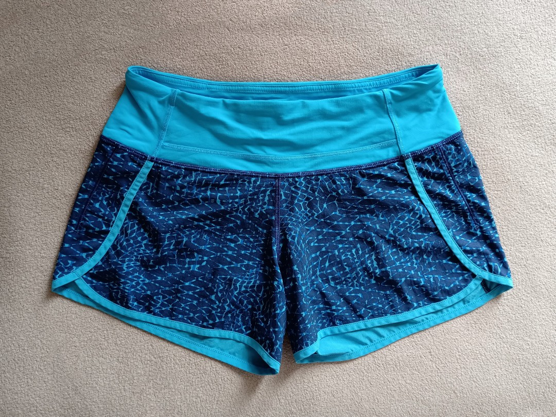 Lululemon Run Times short in Kayak Blue 