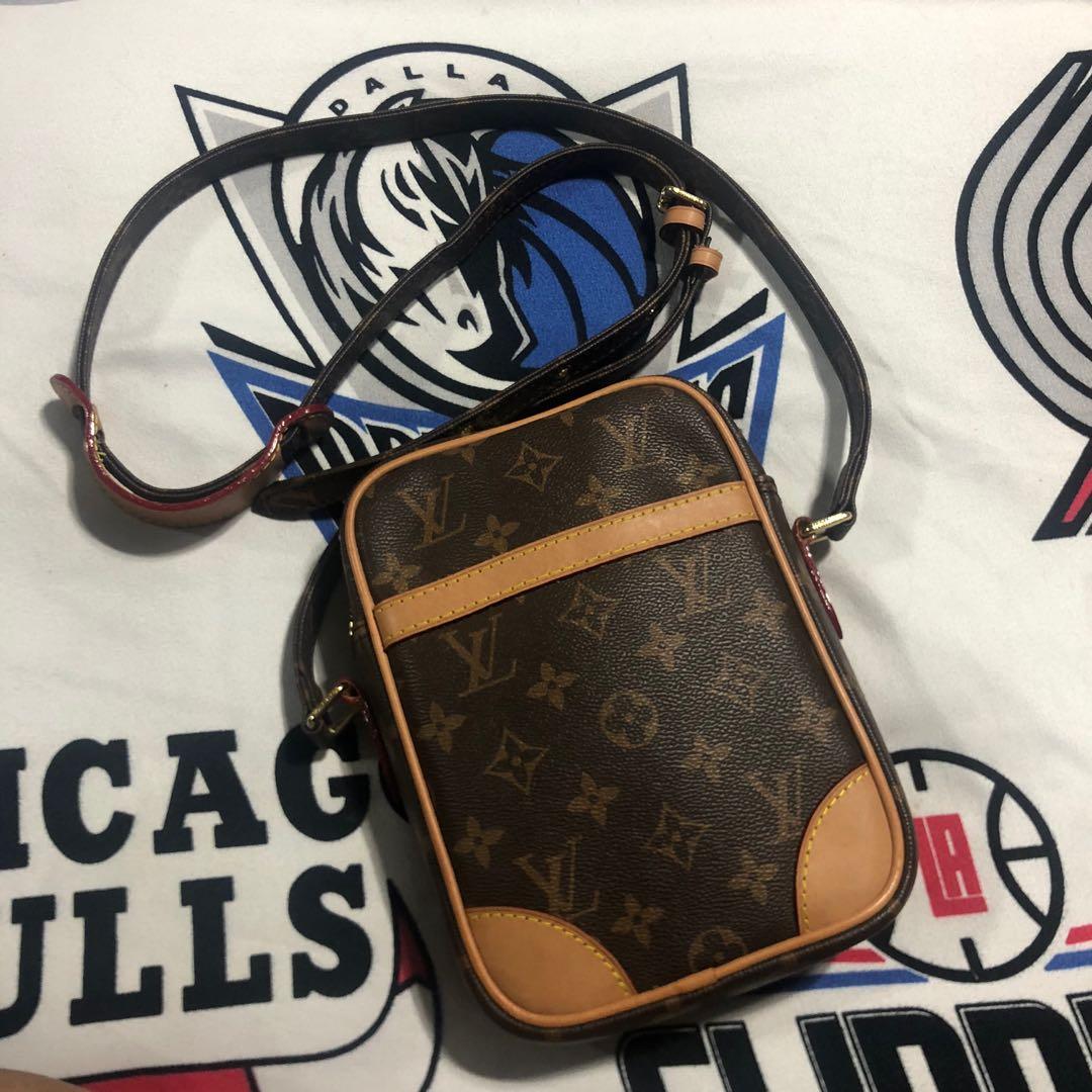 LV 2-way sling bag White, Luxury, Bags & Wallets on Carousell