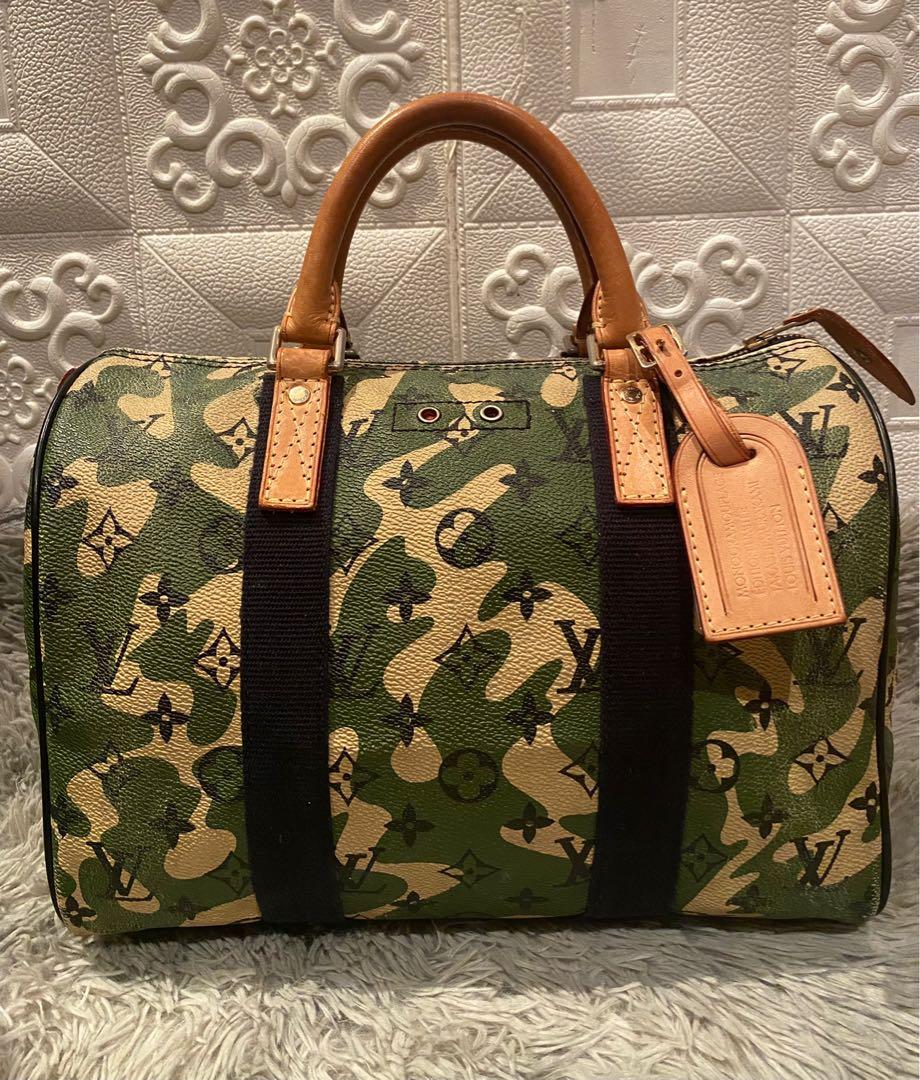 Lv Speedy Monogramouflage camouflage , Luxury, Bags & Wallets on Carousell