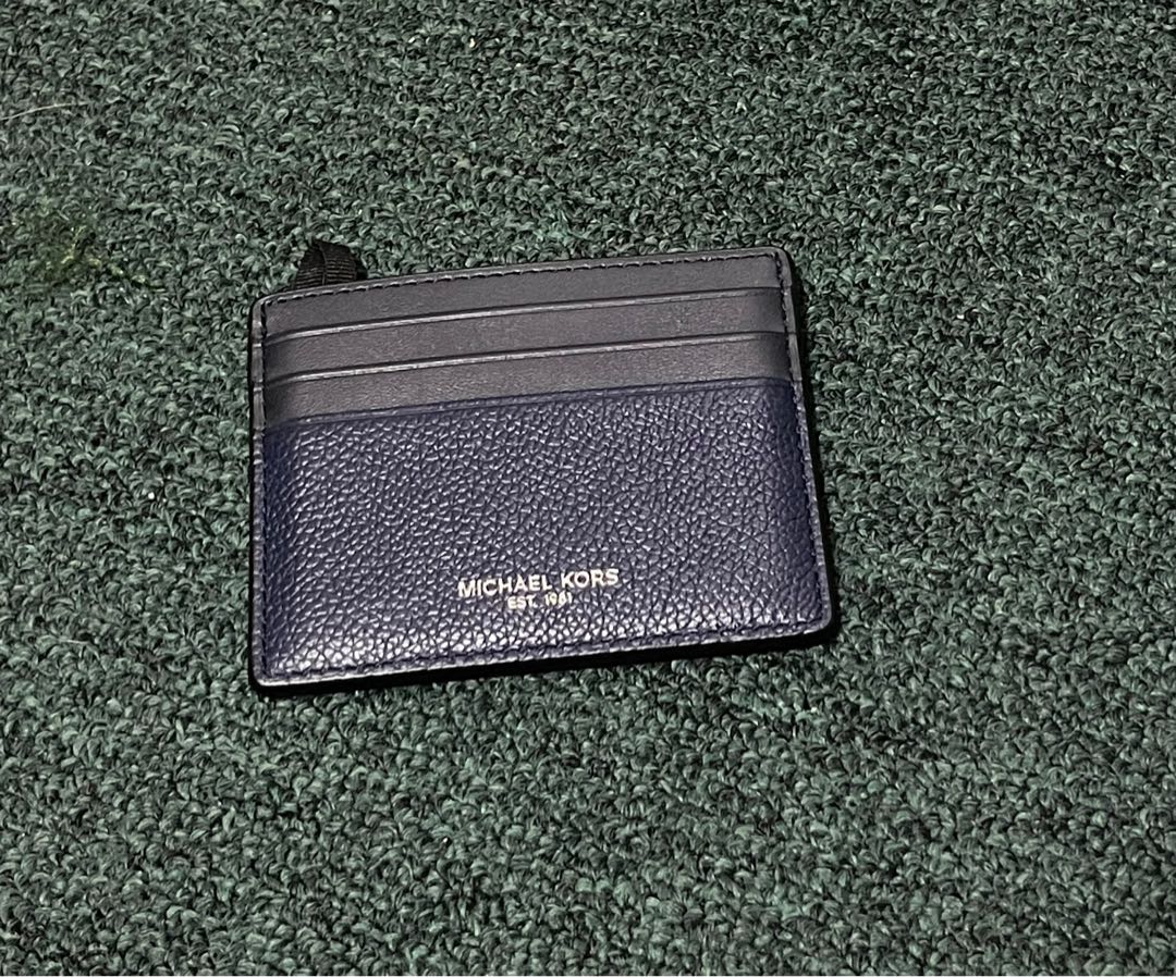 Michael kors hot sale card holder grey