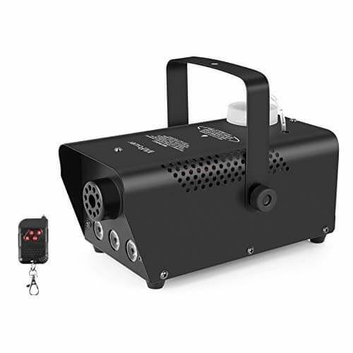Christmas DJ Performance 500W Portable Led Fog Machine with 30cm Wired Receiver and 2 Remote Controls Fog Machine Wedding Party Three-Color Smoke Machine Suitable for Halloween 