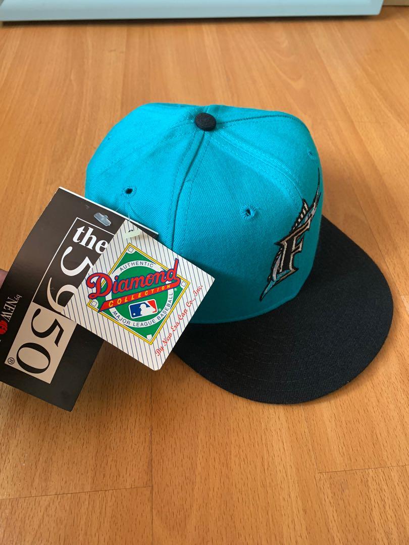 Florida Marlins Vintage 90s New Era Fitted Baseball Hat 100% 