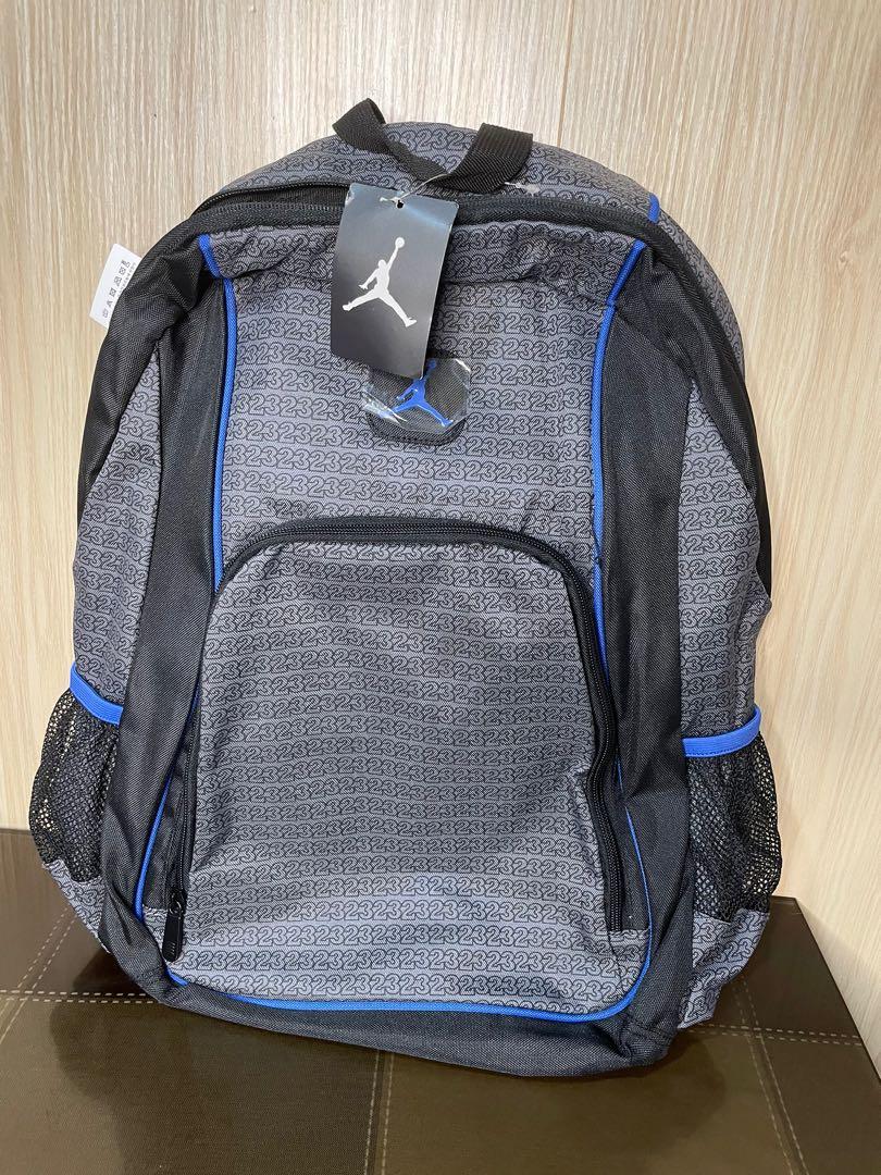 silver jordan backpack