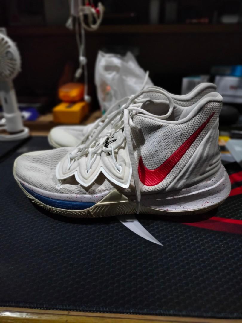 Kyrie shoes red sales white and blue