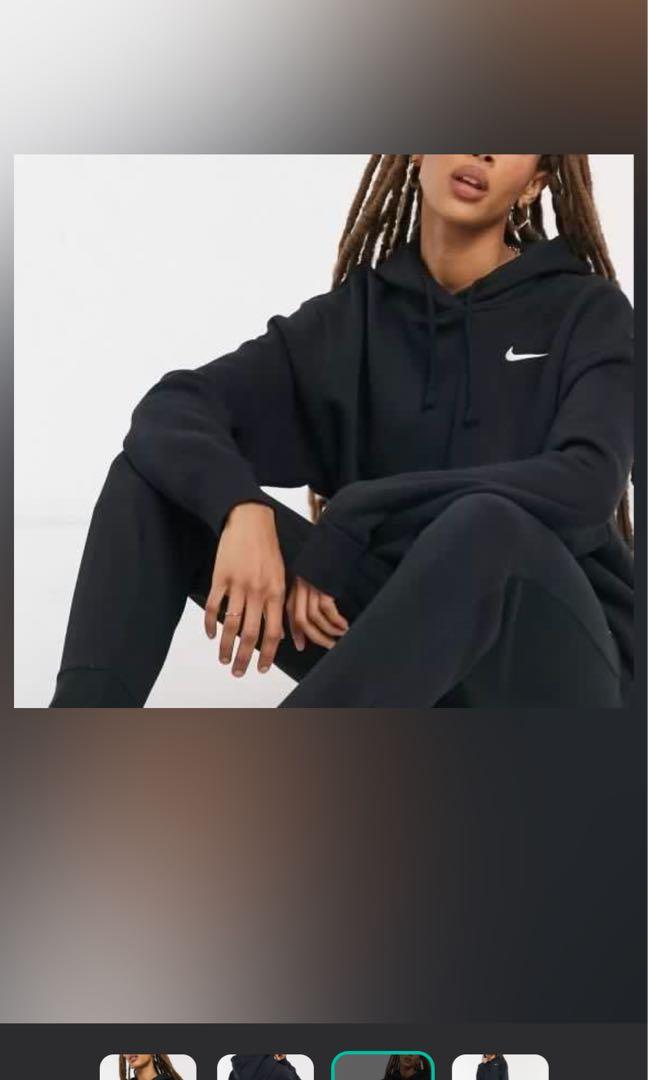 Nike mini swoosh oversized hoodie 2025