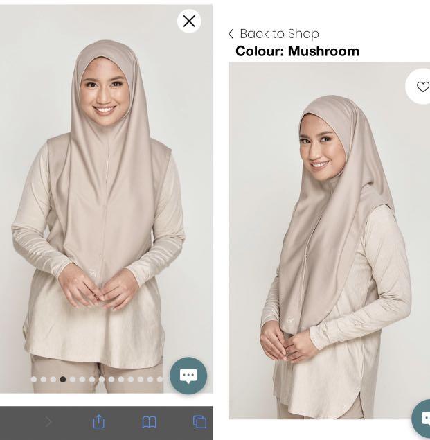 Olloum Performance Mini Scarf in Mushroom, Women's Fashion, Muslimah  Fashion, Hijabs on Carousell