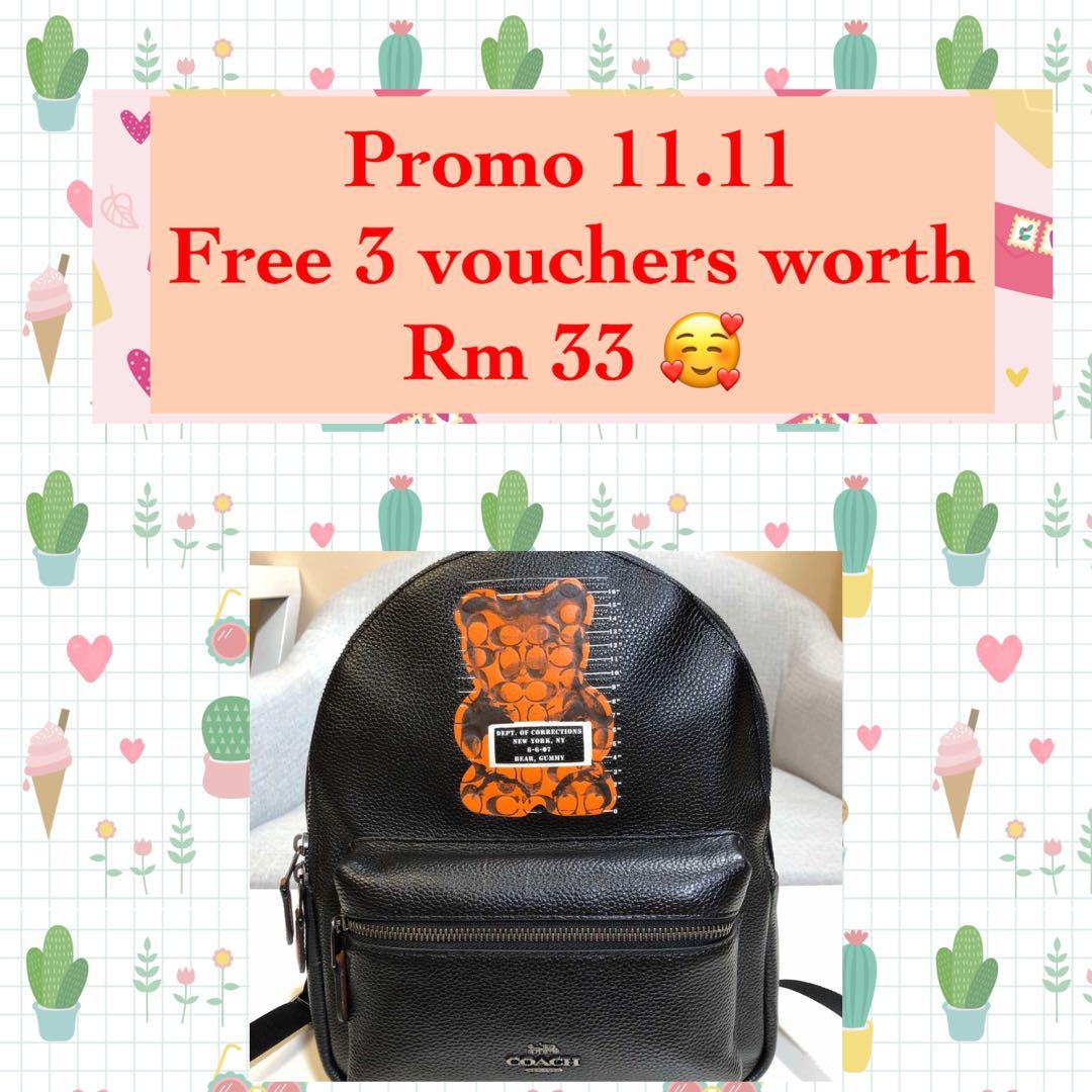 coach backpack gummy bear Reversible City Tote In Signature Canvas With Vandal Original Coach gummy bear backpack,