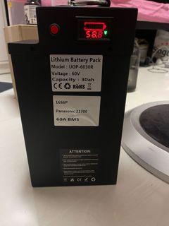 Panasonic 60V 30AH 21700 Cells 60A BMS Discharge