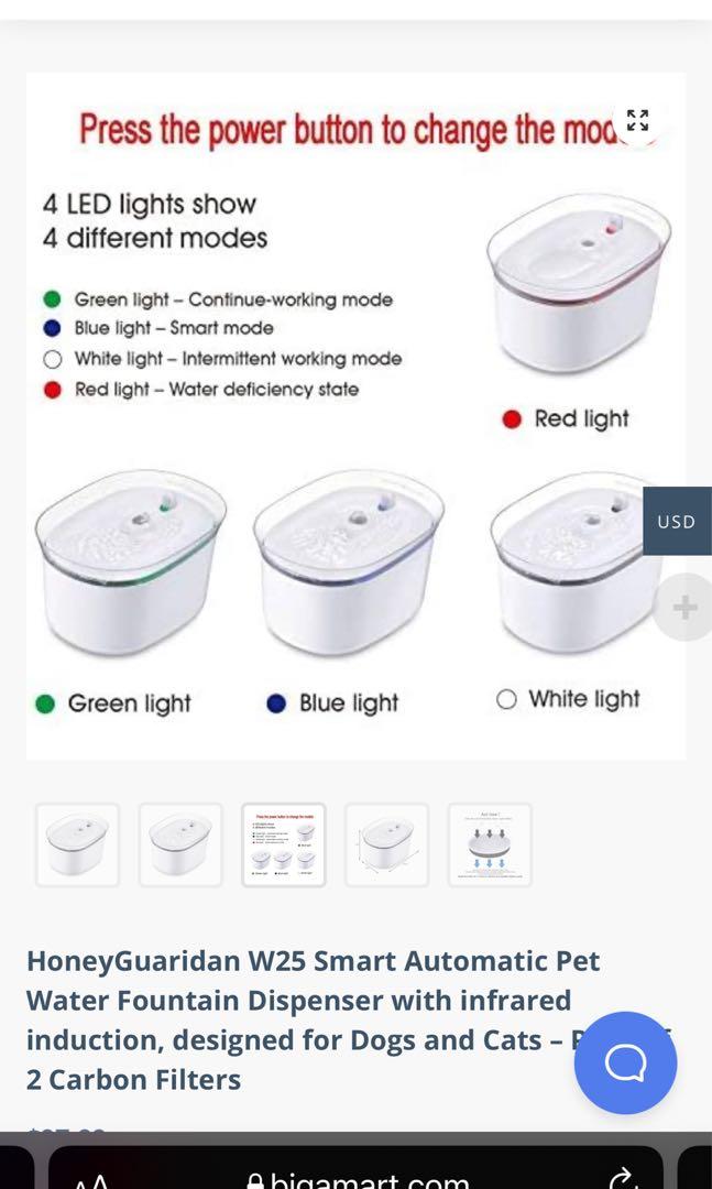 Pawise Automatic Pet Feeder and Honeyguardian Smart Pet Water Fountain