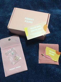 Penny pairs Cuffs and Earings