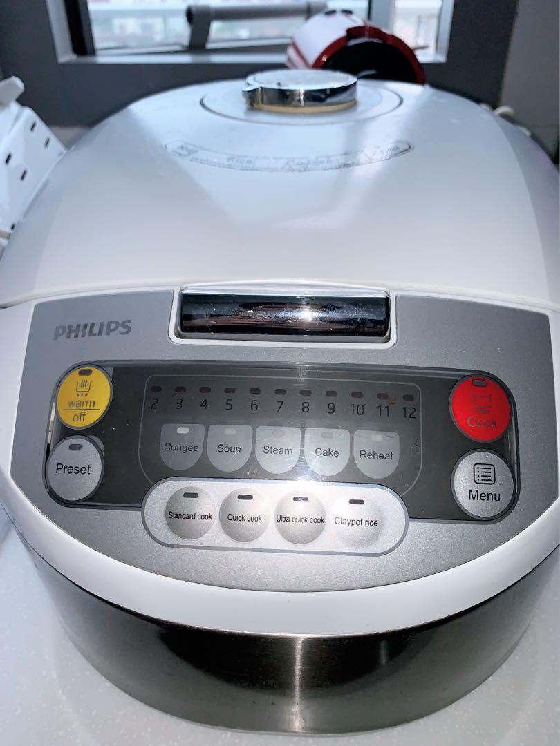 [Philips] Rice cooker Digital model HD3031, TV & Home Appliances