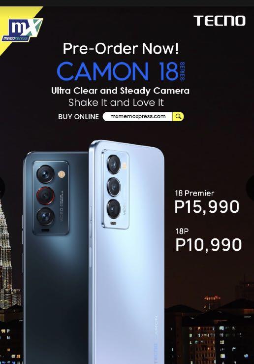 PRE-ORDER TECNO CAMON 18 PREMIER 8GB RAM – 256GB ROM, Mobile Phones &  Gadgets, Mobile Phones, Android Phones, Android Others on Carousell