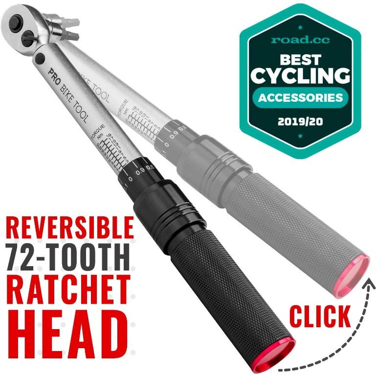 PRO BIKE TOOL 1/4 Inch Drive Click Torque Wrench Set – 2 to 20 Nm ...