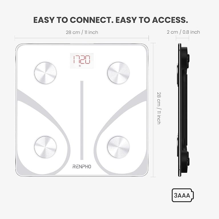 RENPHO Body Fat Scale Bluetooth, Digital Body Weight Bathroom Scales