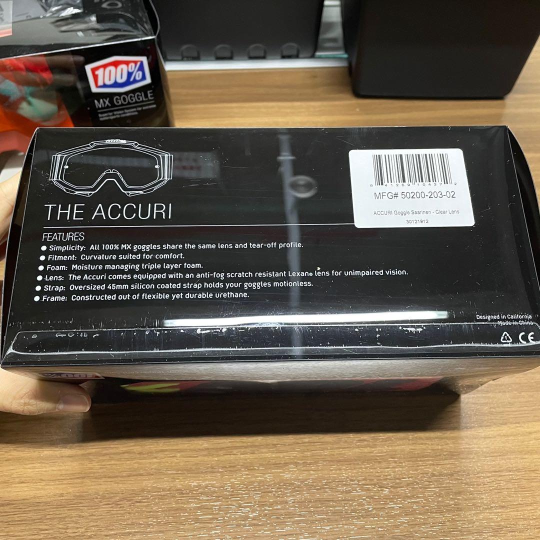 Ride 100% Accuri Saarinen Clear (Category: Sunglasses & Eyewear) located in Singapore. Submitted by gearoutfitters (Listing ID 1124609726, Image 2). Description: Free delivery! CHEAPEST ON CAROUSELL Brand new in original box 100% Authentic Ride 100% Accuri MX Motocross & Dirt Bike Goggles 50200-203-02 Accuri Saarinen - Clear lens Comes with - Storage pouch, original packaging. Able to provide bulk discount for multiple purchases. Able to provide 