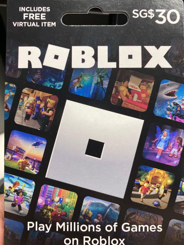 Roblox Gift Card- $30 value card, Hobbies & Toys, Toys & Games on Carousell