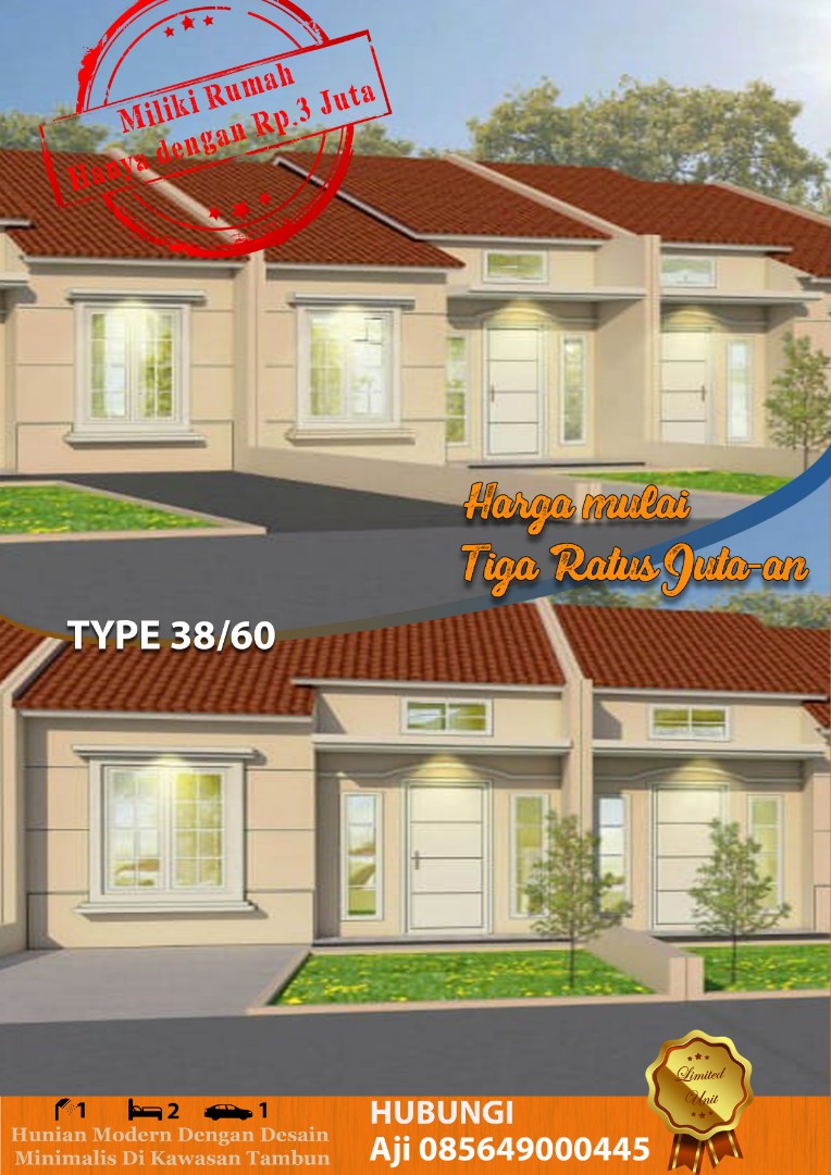 Rumah Modern Desain Minimalis Dekat Kawasan MM2100