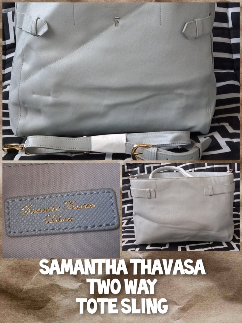 SAMANTHA THAVASA Two Way Bag, Women's Fashion, Bags & Wallets, Tote ...