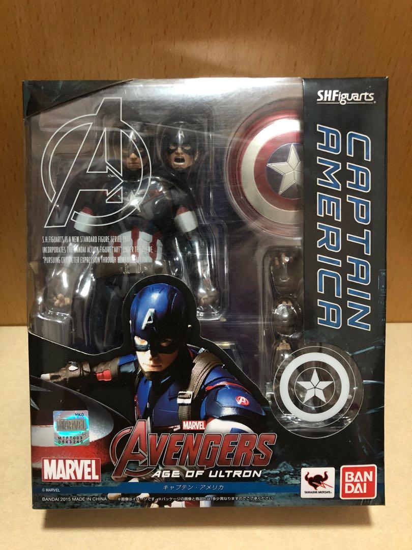 S.H.F Captain America AOU版, 興趣及遊戲, 玩具& 遊戲類- Carousell