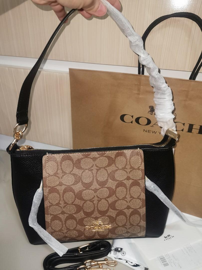 SMALL MARLON SHOULDER BAG IN SIGNATURE CANVAS (COACH 1600), Women's