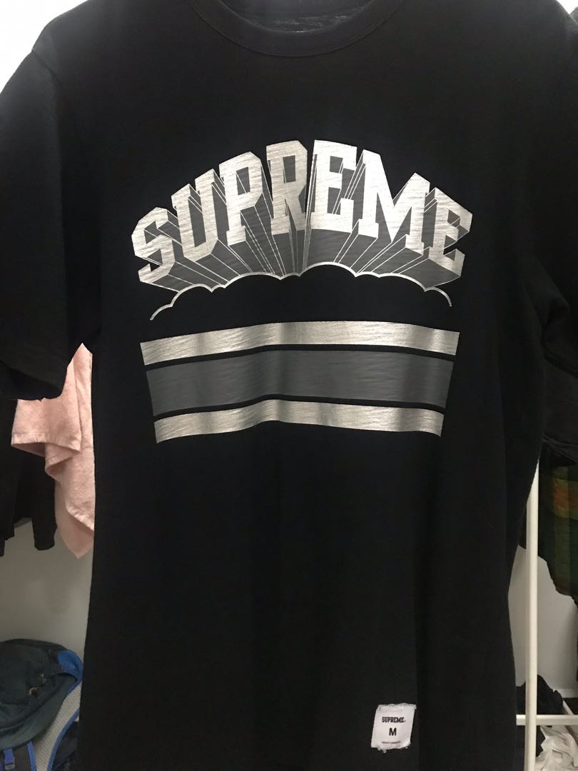 supreme cloud tee black