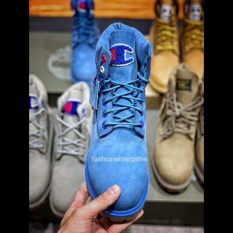 Champion x timberland boots sale blue