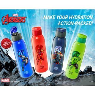 Tupperware Avengers Cool N' Chic Eco Water Bottle Flip Top Cap 750ml
