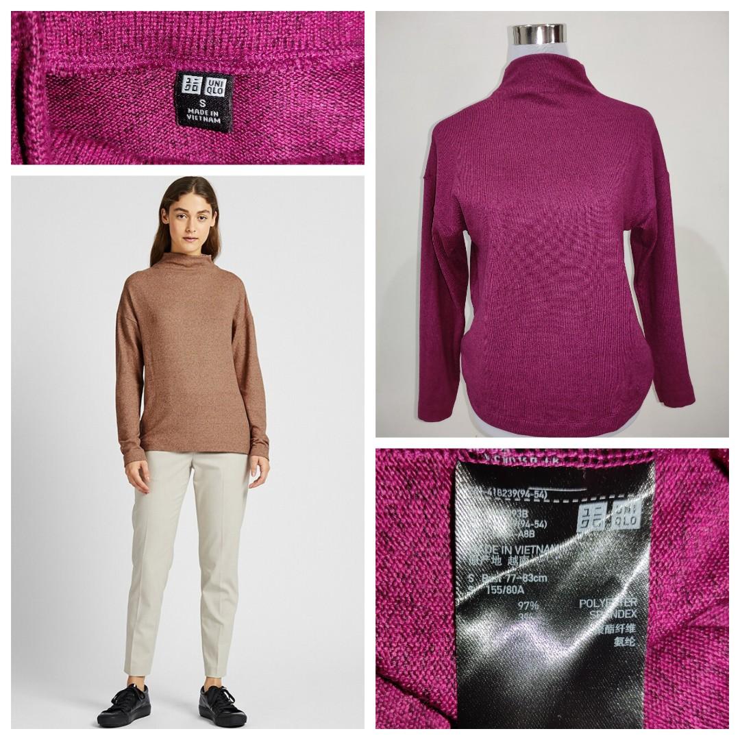uniqlo soft knitted fleece high neck