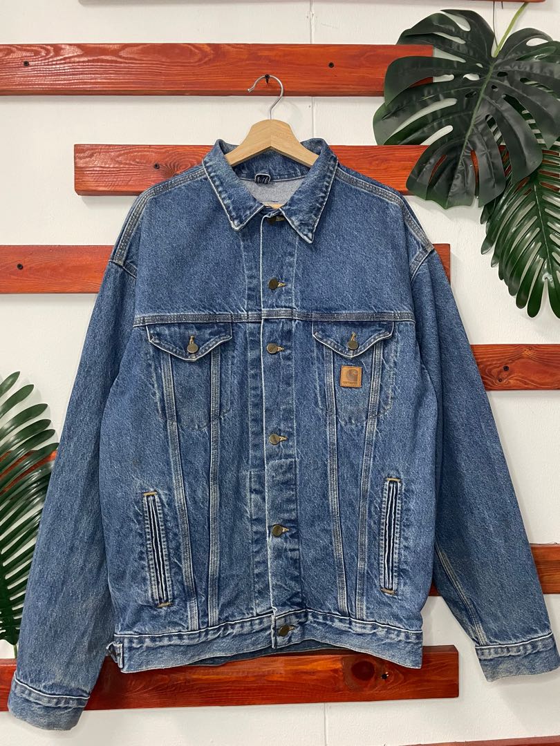 Vintage carhartt sales denim jacket