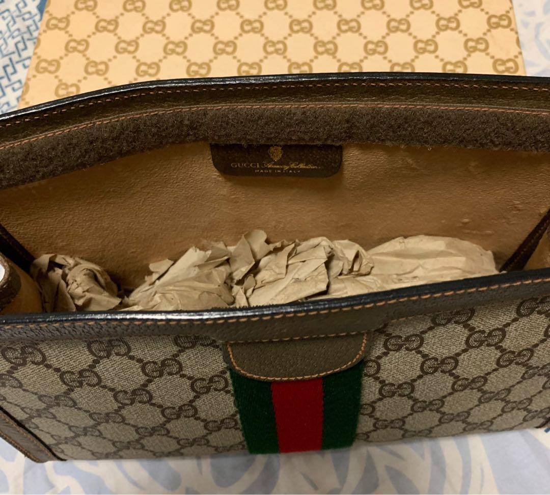 Vintage Gucci makeup clutch