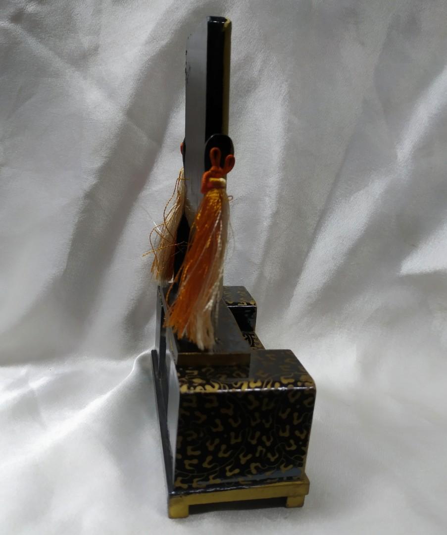 Vintage Japanese Vanity Table Mirror Wood Mini, Furniture & Home Living