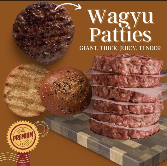 Wagyu Beef Patties, Food & Drinks, Chilled & Frozen Food on Carousell