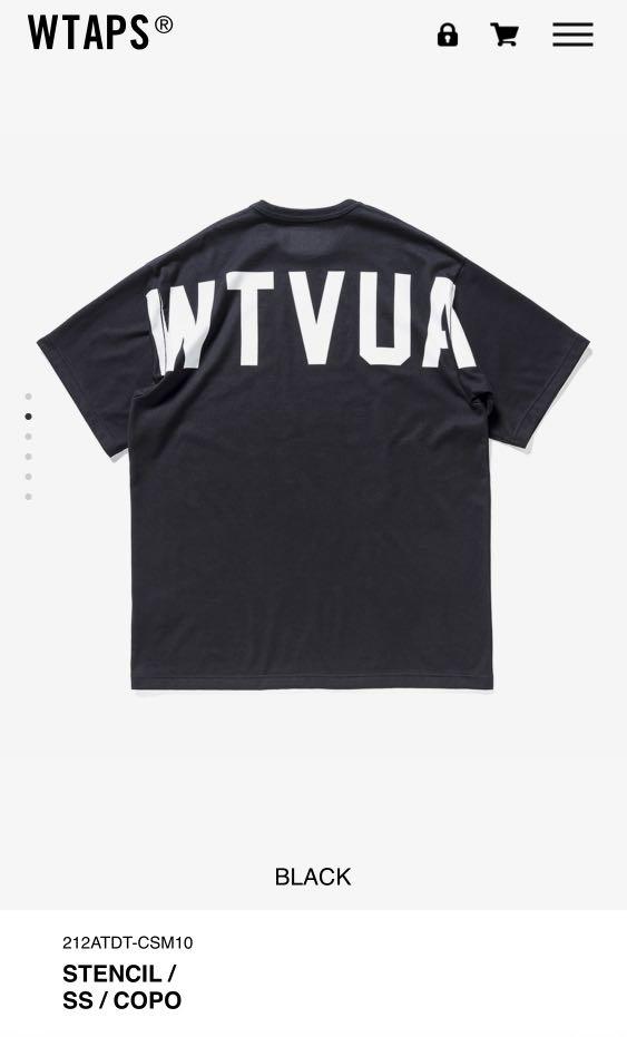 Wtaps STENCIL Tee size 03, 男裝, 上身及套裝, T-shirt、恤衫、有領衫