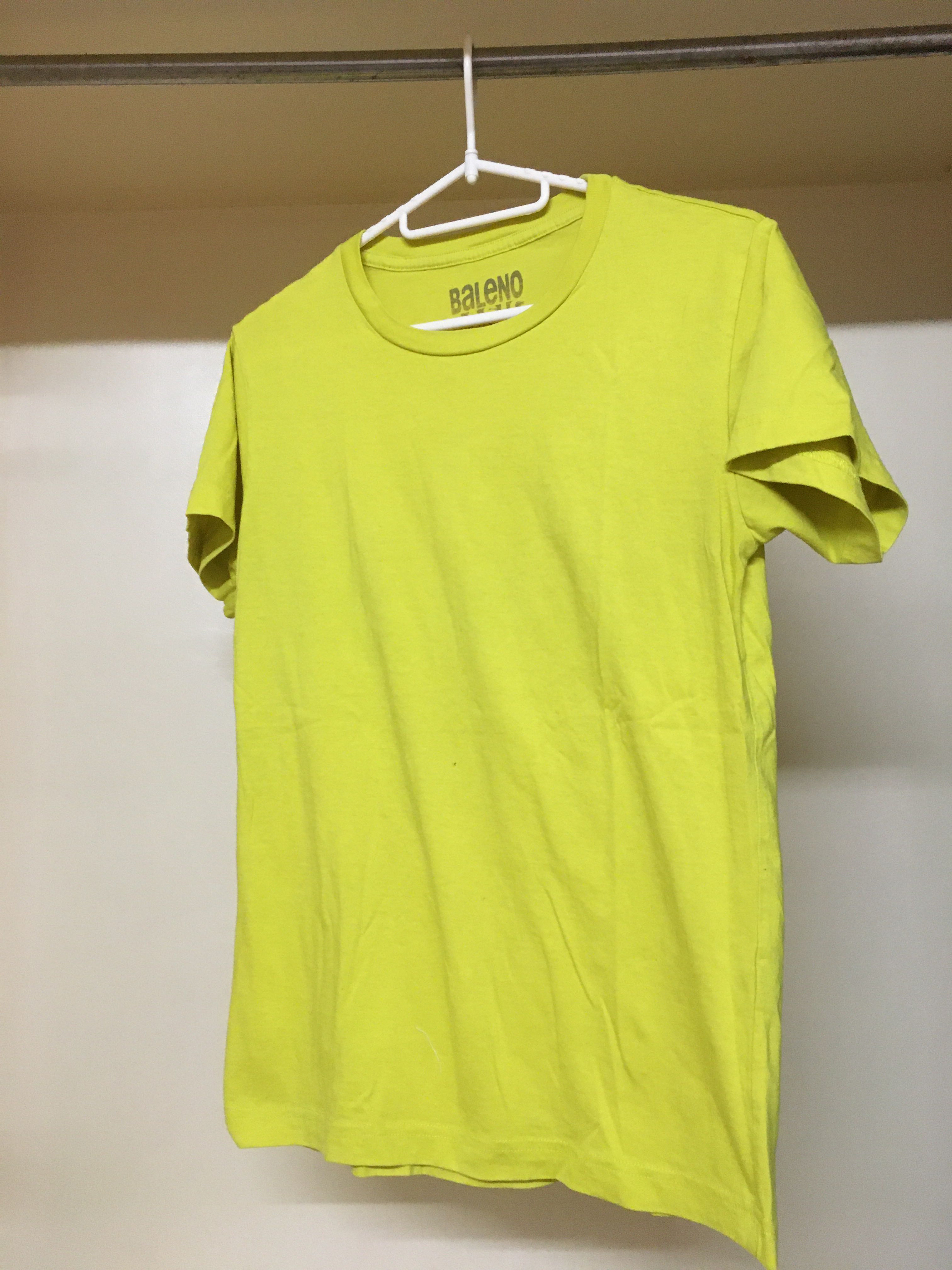 Yellow green t shirt store