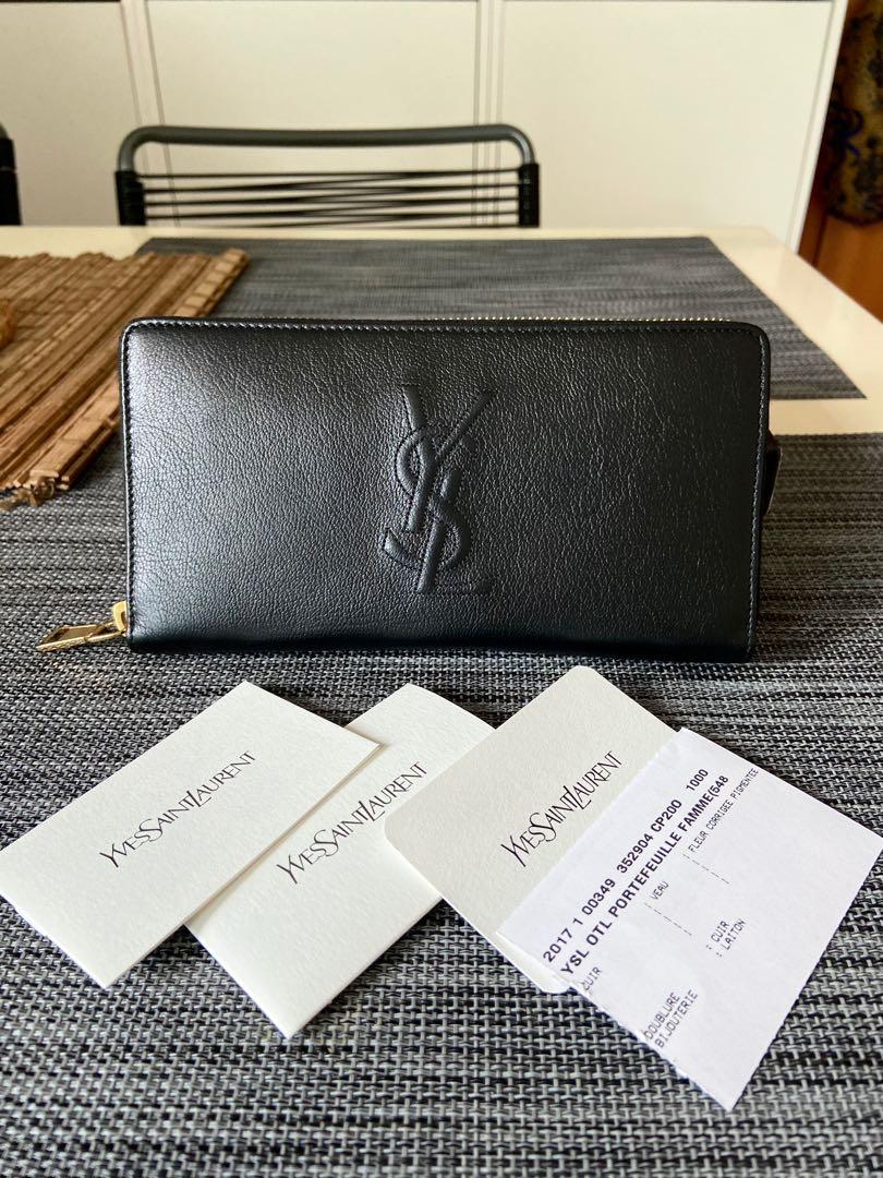 saint laurent long wallet