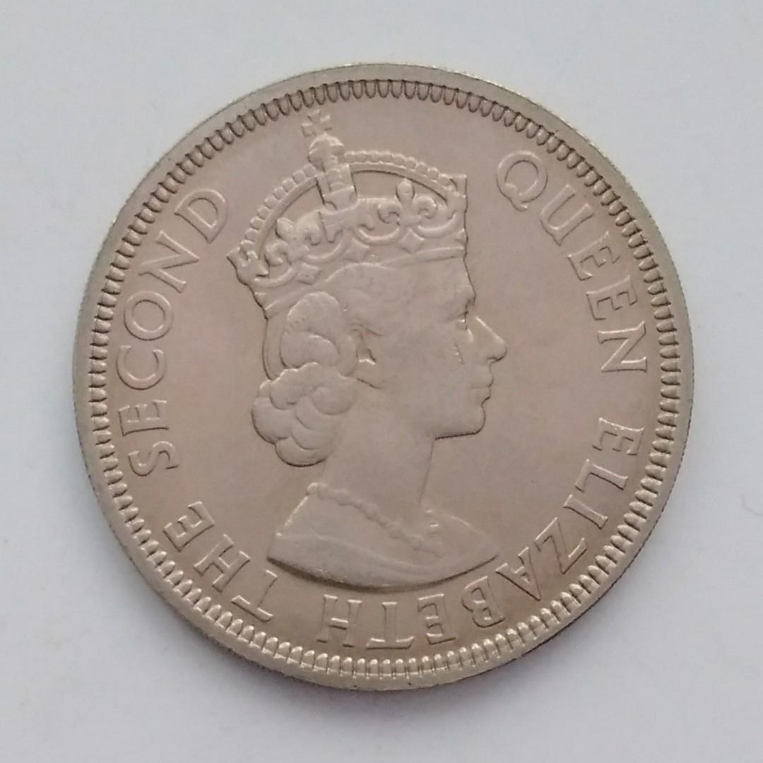 1971年毛里求斯1盧比流通銅鎳幣, 興趣及遊戲, 收藏品及紀念品, 錢幣- Carousell