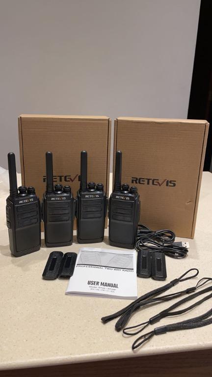 Retevis H-777S Walkie Talkies for Adults, Way Radio Long Range, Walkie Talkies with Earpiece and Mic Set,USB Charging Base,Rugged Walkie Talkie Rech - 3