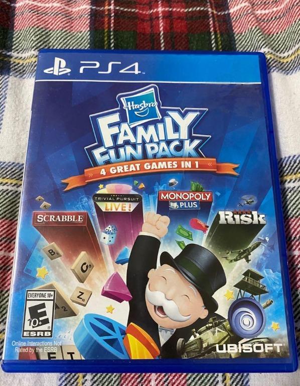 4 IN 1 Hasbro Family Fun Pack Monopoly Scrabble PS4 Game