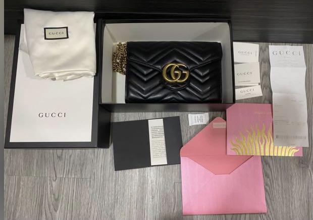 💯% Authentic Gucci WOC (Category: Luxury Bags & Wallets) located in Pasig City. Submitted by mikebyme (Listing ID 1129058893, Image 1). Description: 💯% authentic, Full set (box, dustbag, receipt) .