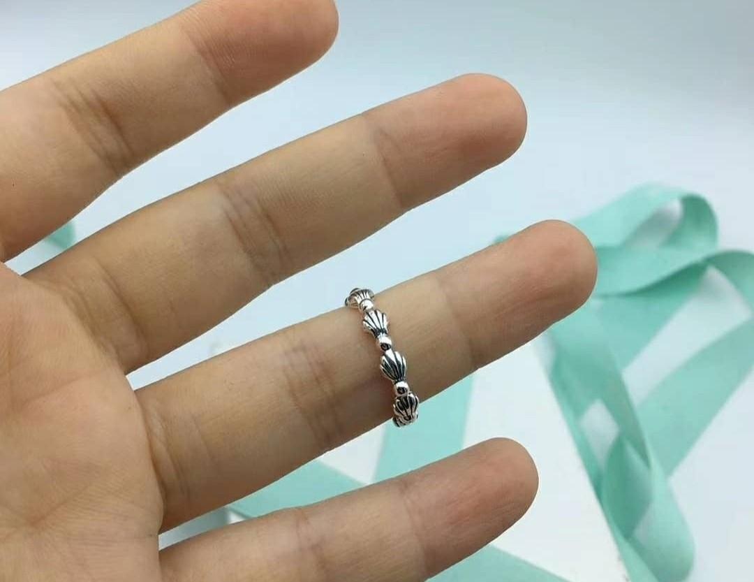 BAGSAK PRESYO AUTHENTIC PANDORA SEA SHELL RING ROSEGOLD AND